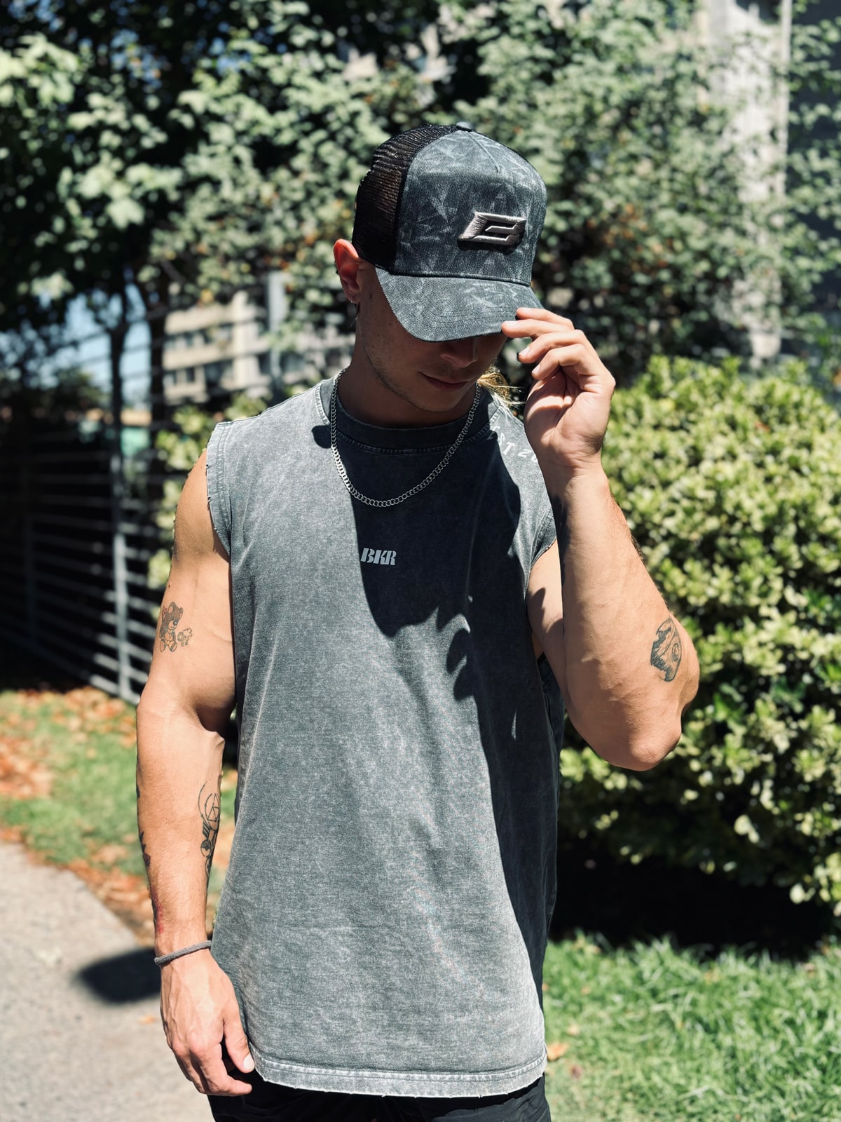 NIGHT CAMO - TRUCKER HAT